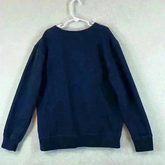 GAP Girls Sweatshirt Size XL Navy Blue Cotton/Polyester Blend Crew Neck - Picture 2 of 7